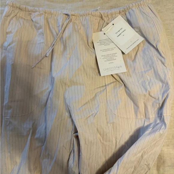 NWT Christy Dawn Taavi Pants in Alabaster Pinstripe - Picture 4 of 4